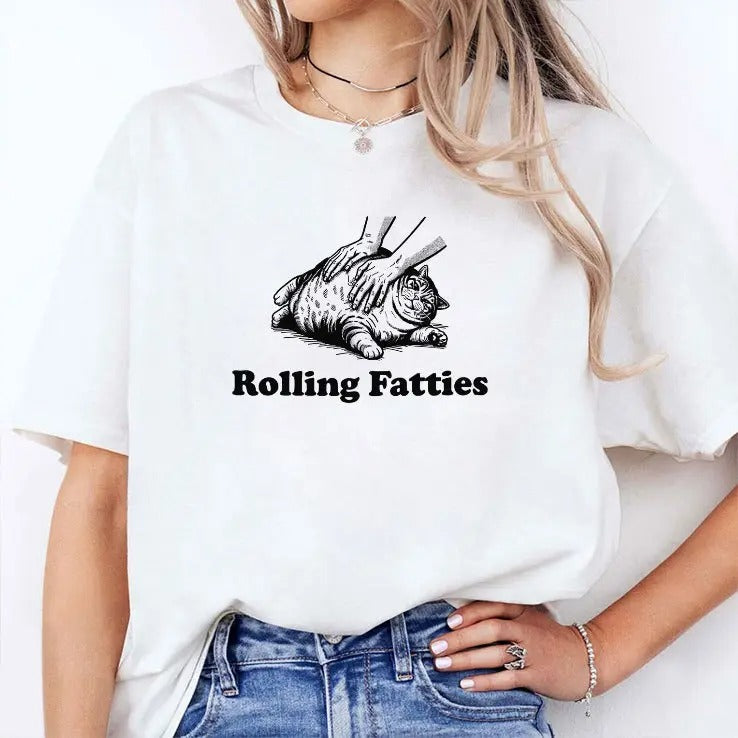 Rolling Fatties Cat Tee