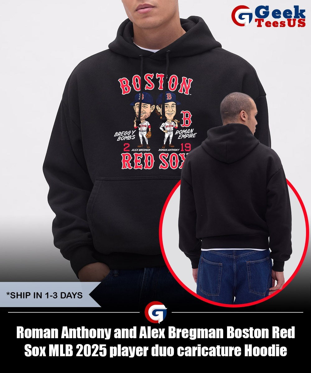 Roman Anthony and Alex Bregman Boston Red Sox MLB 2025 player duo caricature shirt