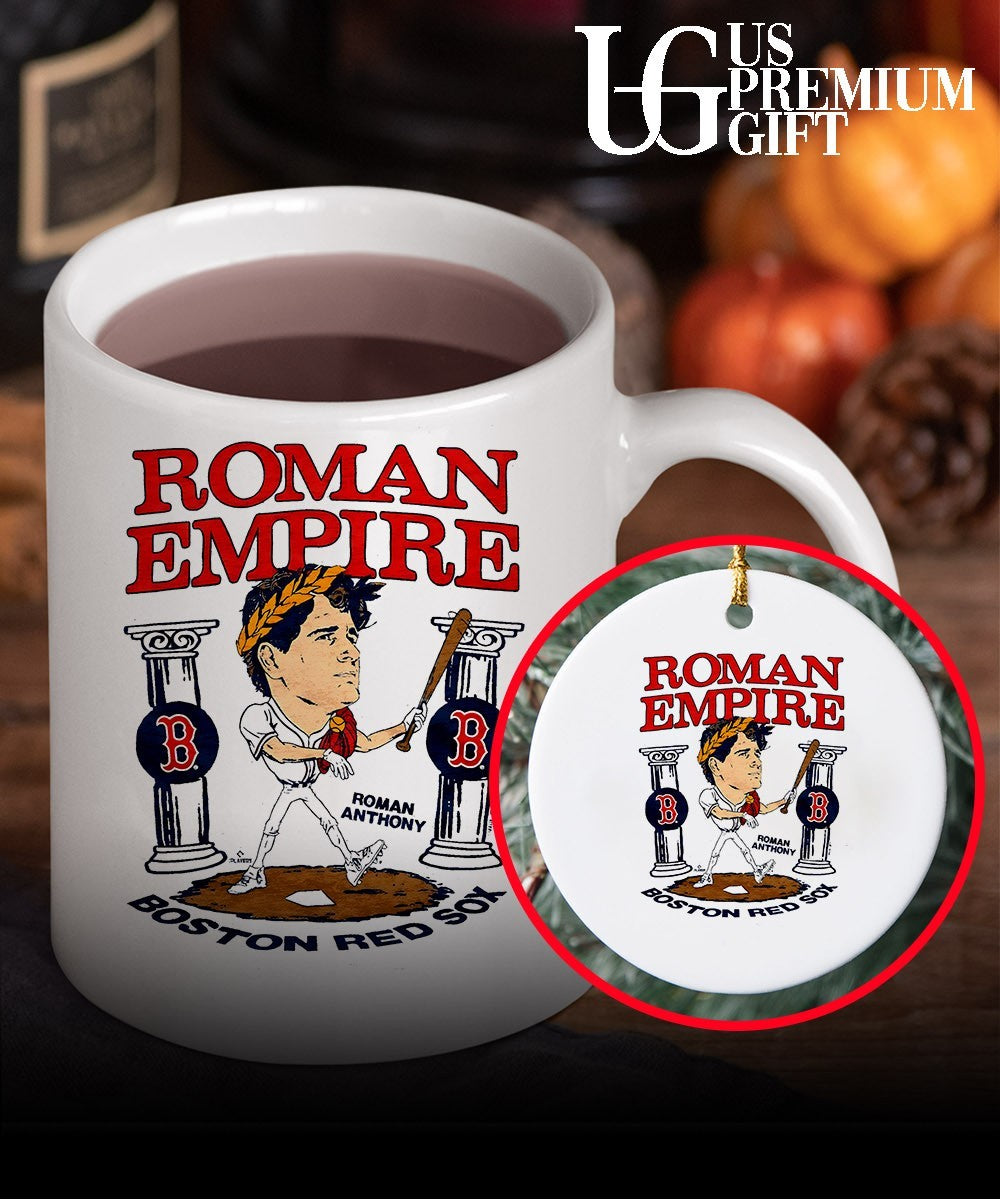 Roman Empire Roman Anthony Boston Red Sox baseball caricature signature shirt