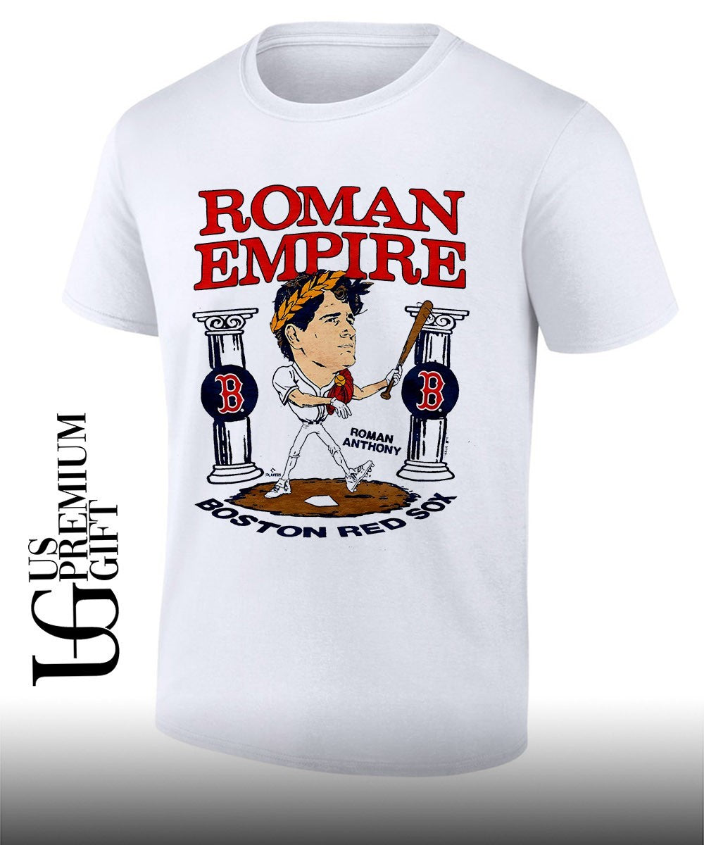 Roman Empire Roman Anthony Boston Red Sox baseball caricature signature shirt
