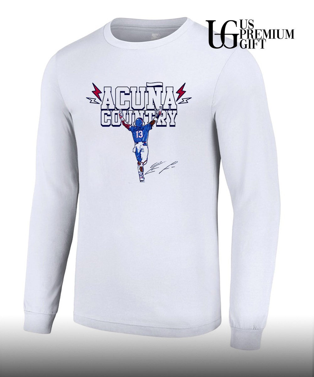Ronald Acuna Jr. Atlanta Braves baseball signature shirt