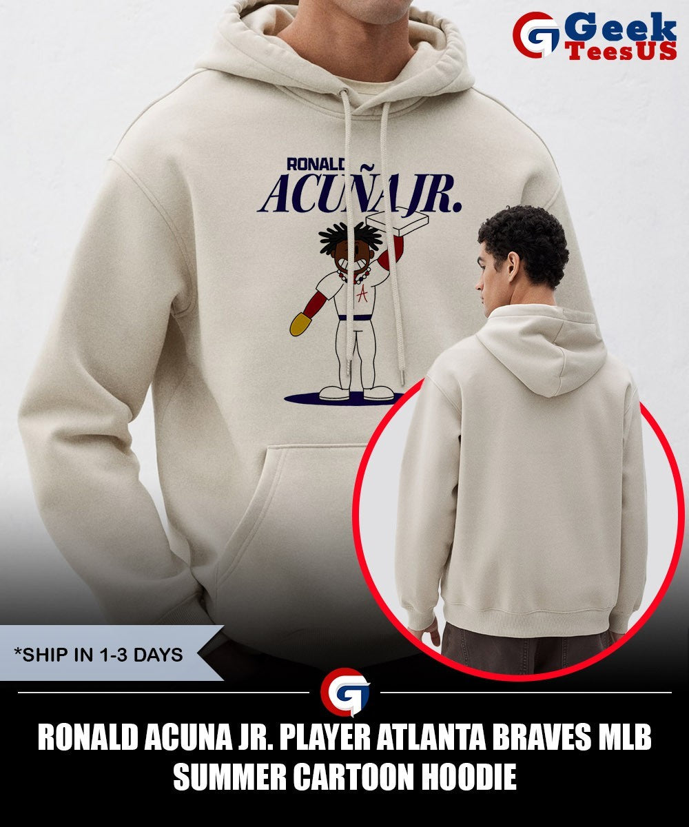 Ronald Acuna Jr. player Atlanta Braves MLB Summer cartoon shirt