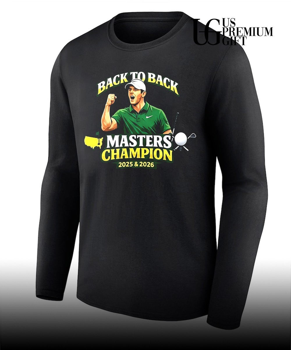 Rory McIlroy back to back Masters Champion 2026 Golf shirt