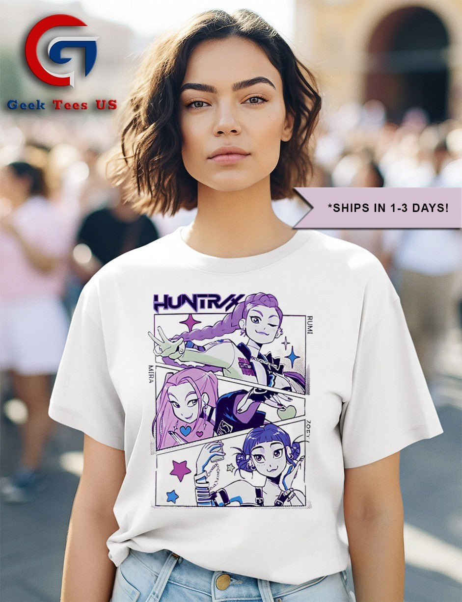 Rumi Zoey and Mira Huntrix K-POP Demon Hunters shirt