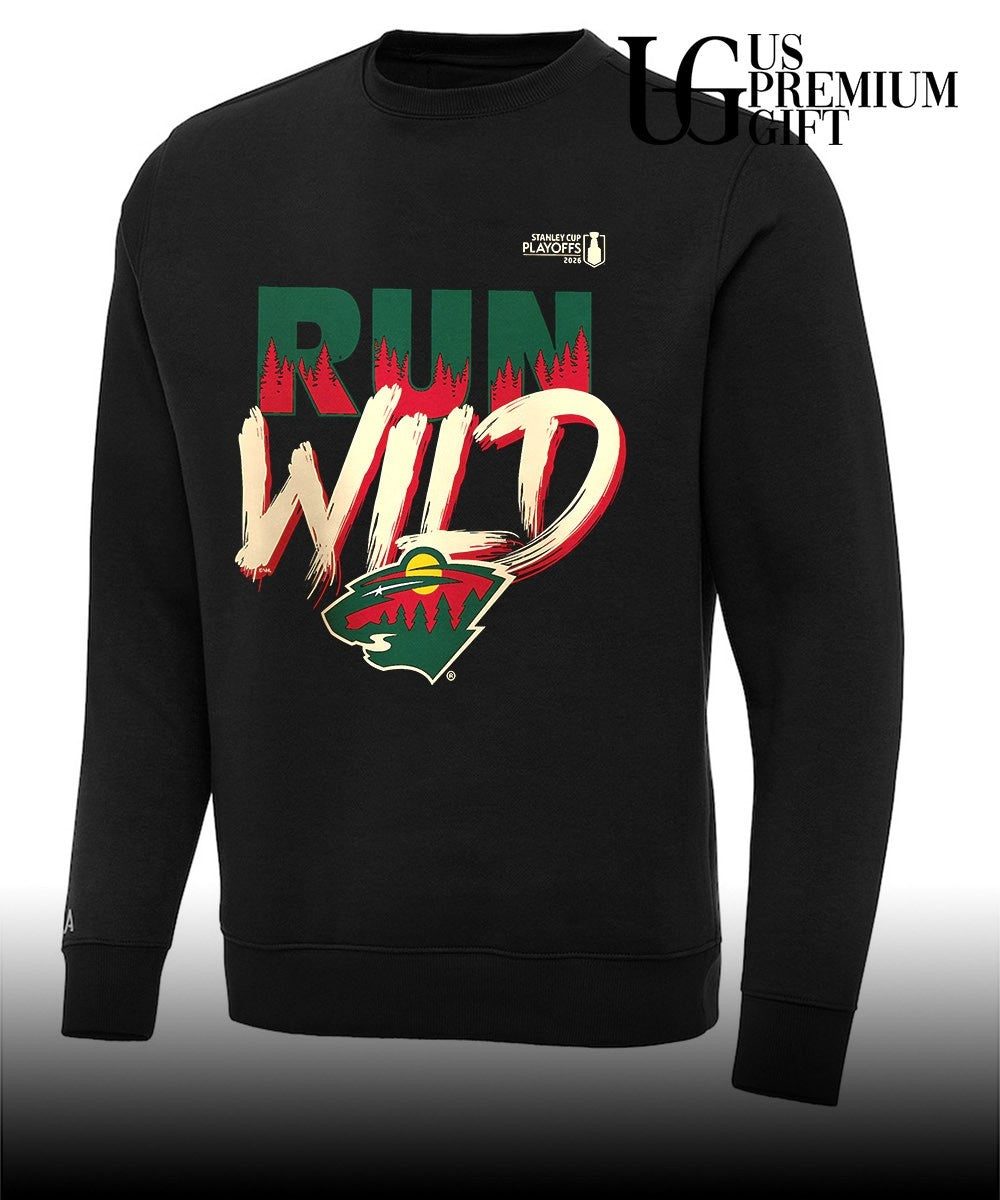 Run Wild Minnesota Wild NHL 2026 Stanley Cup Playoffs slogan shirt