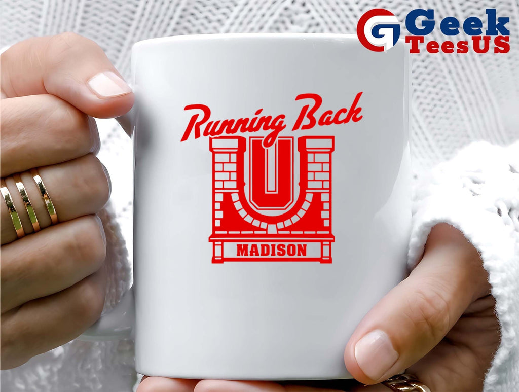 Running back U Madison Wisconsin Badgers football shirt