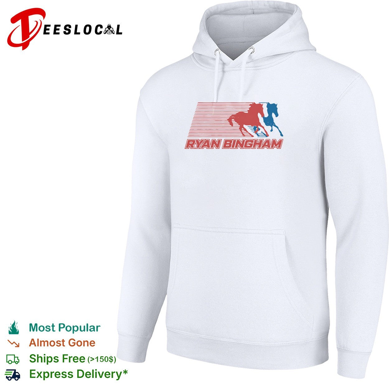 Ryan Bingham running horses logo shirt
