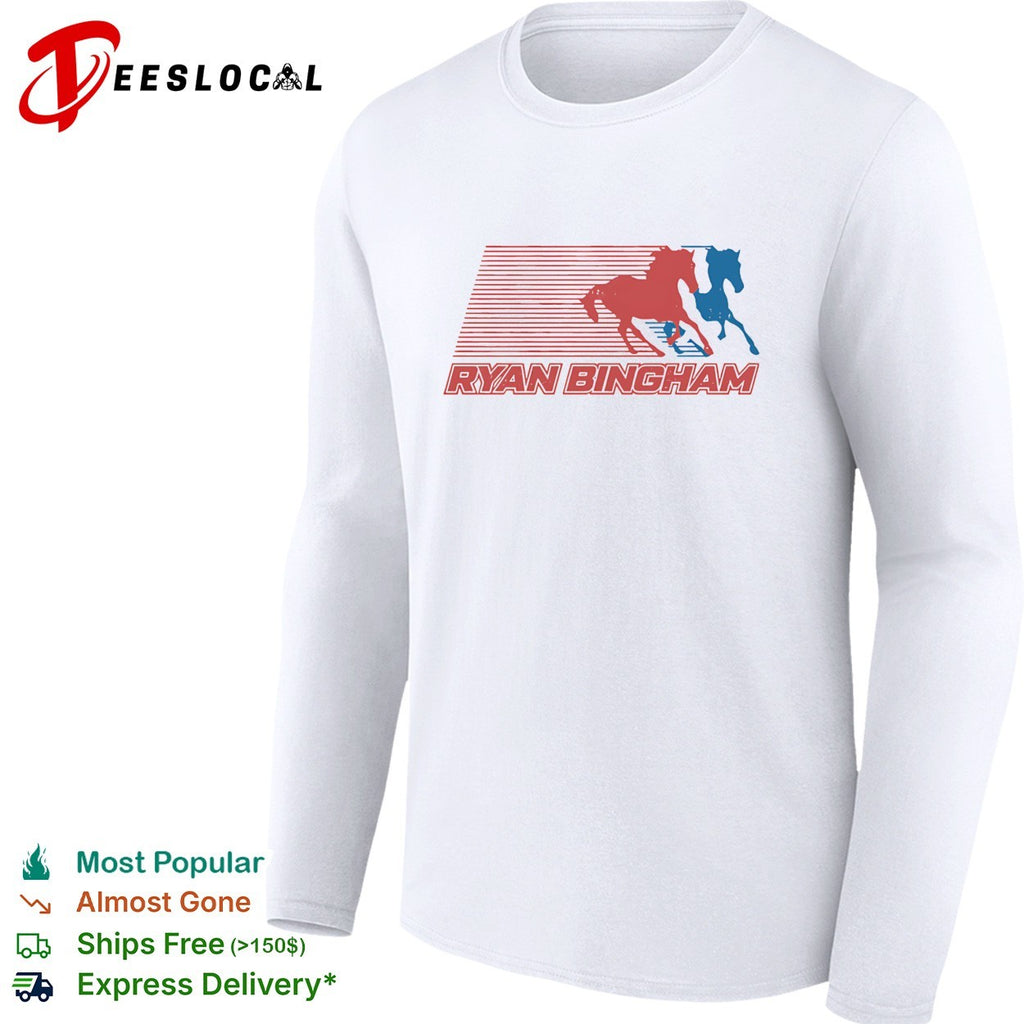 Ryan Bingham running horses logo shirt