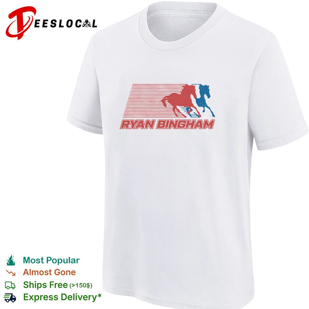 Ryan Bingham running horses logo shirt
