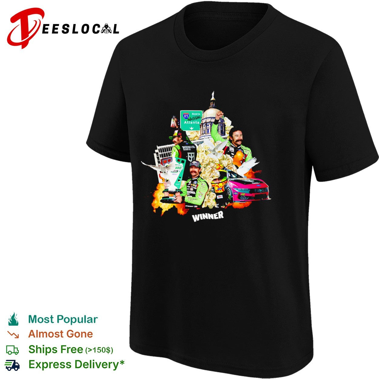 Ryan Blaney NASCAR Atlanta 400 Winner shirt