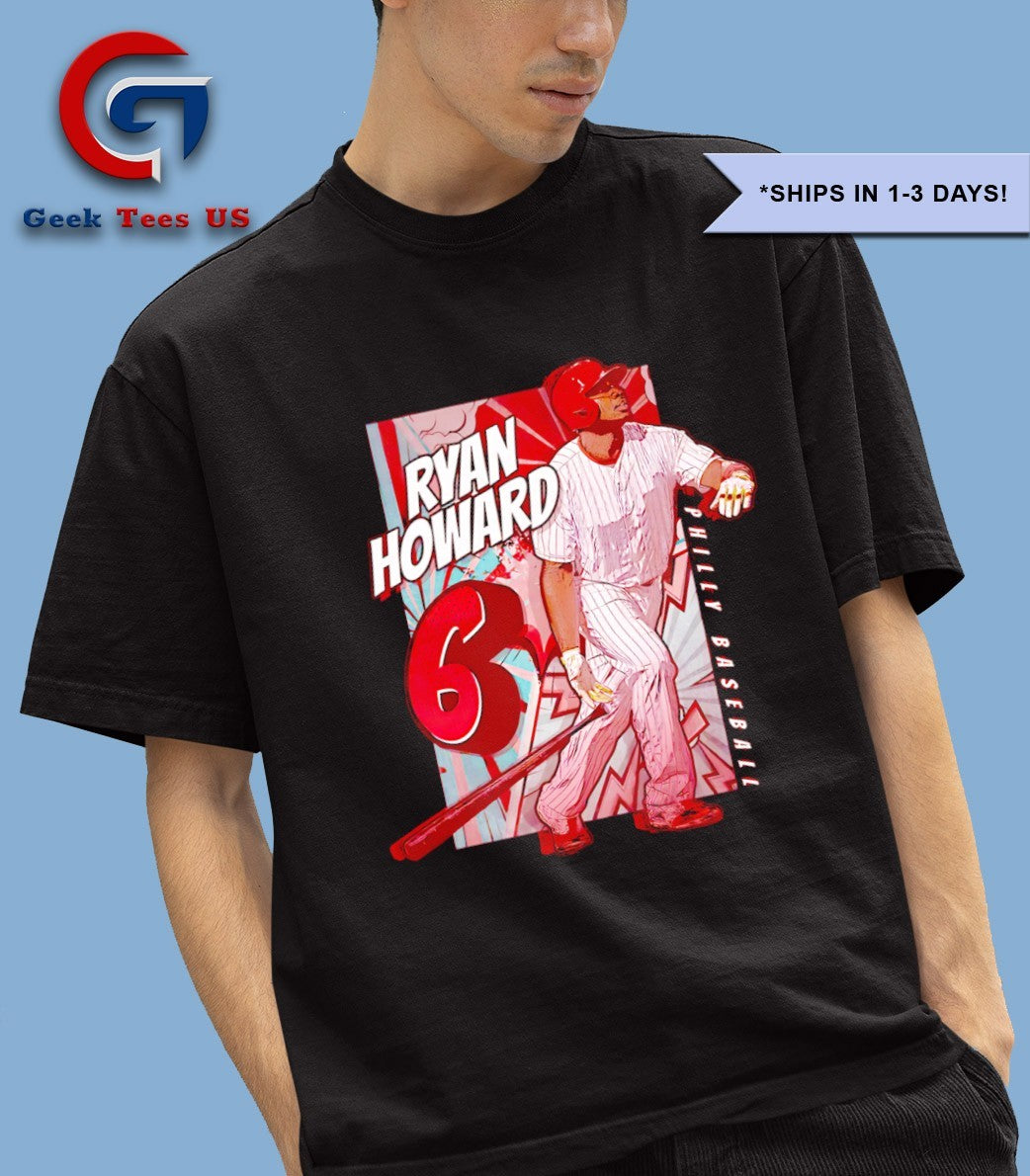 Ryan Howard Philadelphia Phillies comicbook shirt