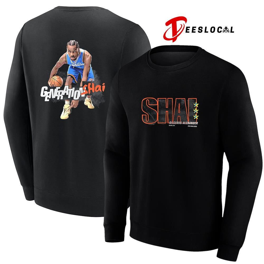 SLAM Shai Gilgeous Alexander Generation Shai pose graphic shirt