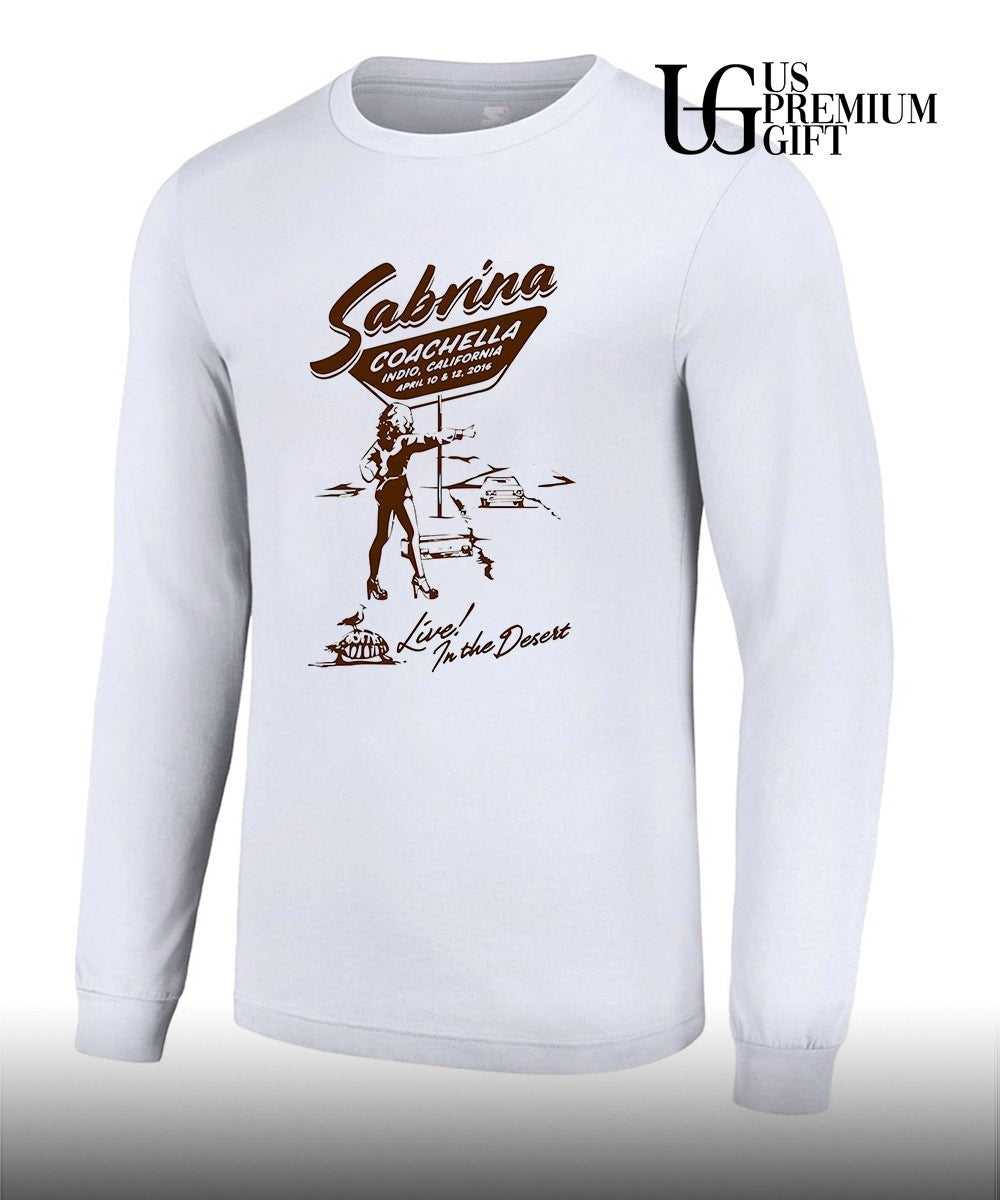 Sabrina live in the Desert Pointelle shirt