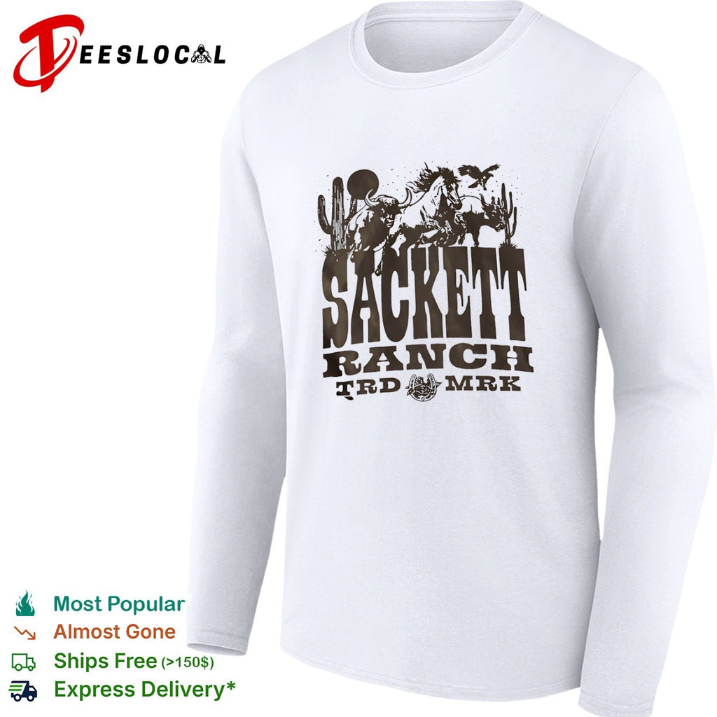Sackett Ranch Western Desert Bull and Horse shirt