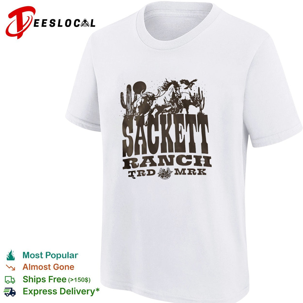 Sackett Ranch Western Desert Bull and Horse shirt