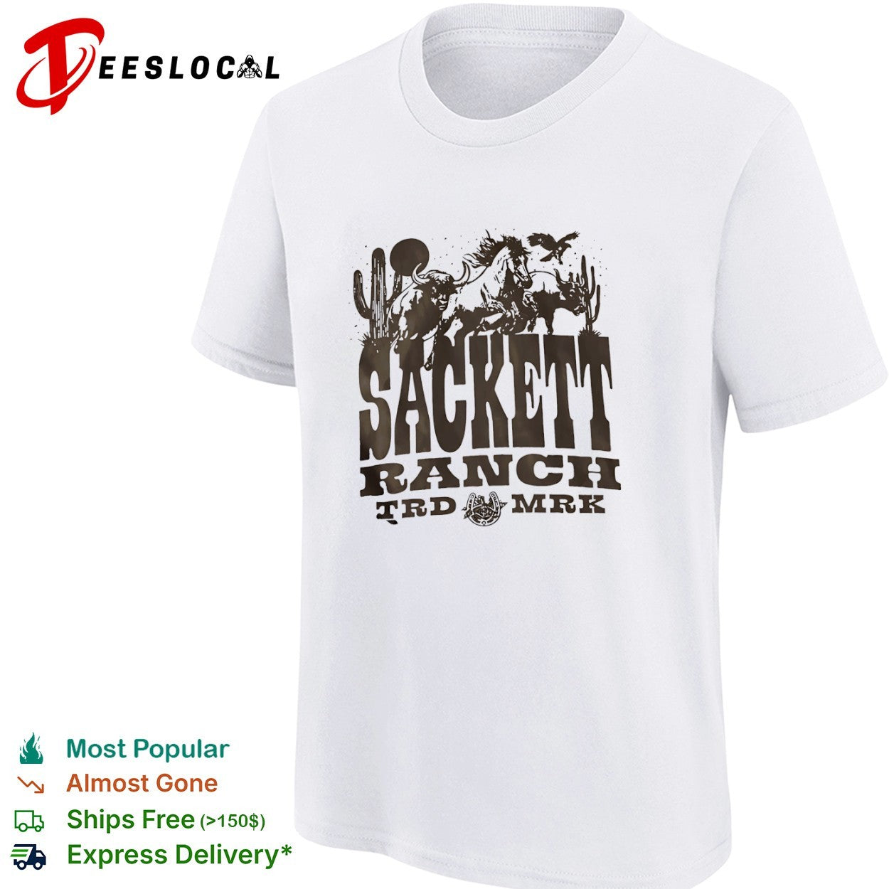 Sackett Ranch Western Desert Bull and Horse shirt
