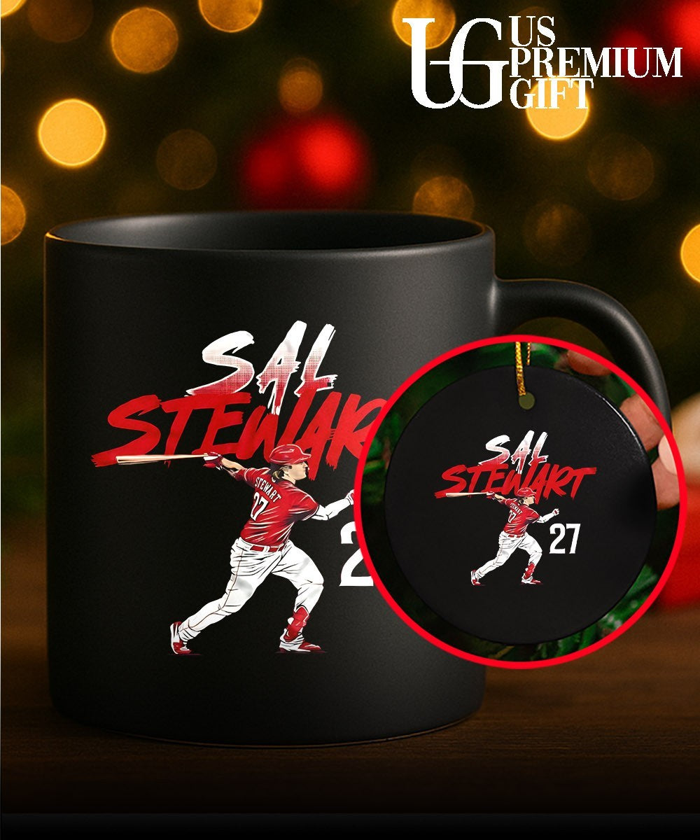 Sal Stewart number 27 player Cincinnati Reds Baseball shirt