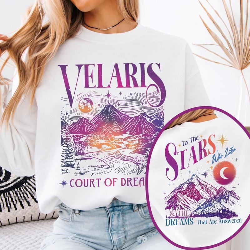 [Made In USA][Tax-Free ] Velaris City of Starlight Sweatshirt, Court Of Thorns And Roses, The Night Court Sweatshirt,...