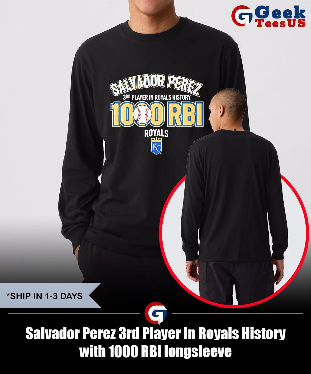 Salvador Perez 3rd Player In Royals History with 1000 RBI shirt