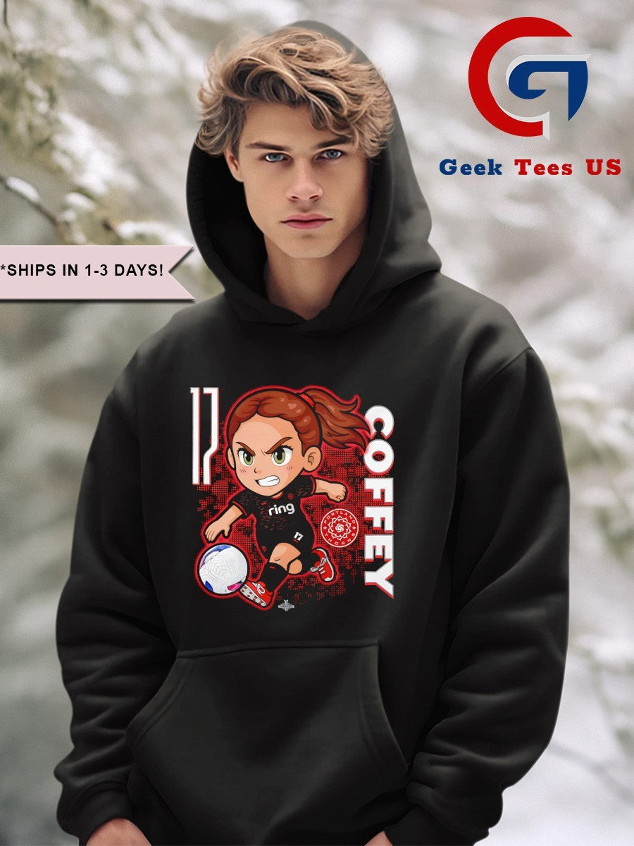 Sam Coffey Portland Thorns FC NWSL chibi graphic shirt