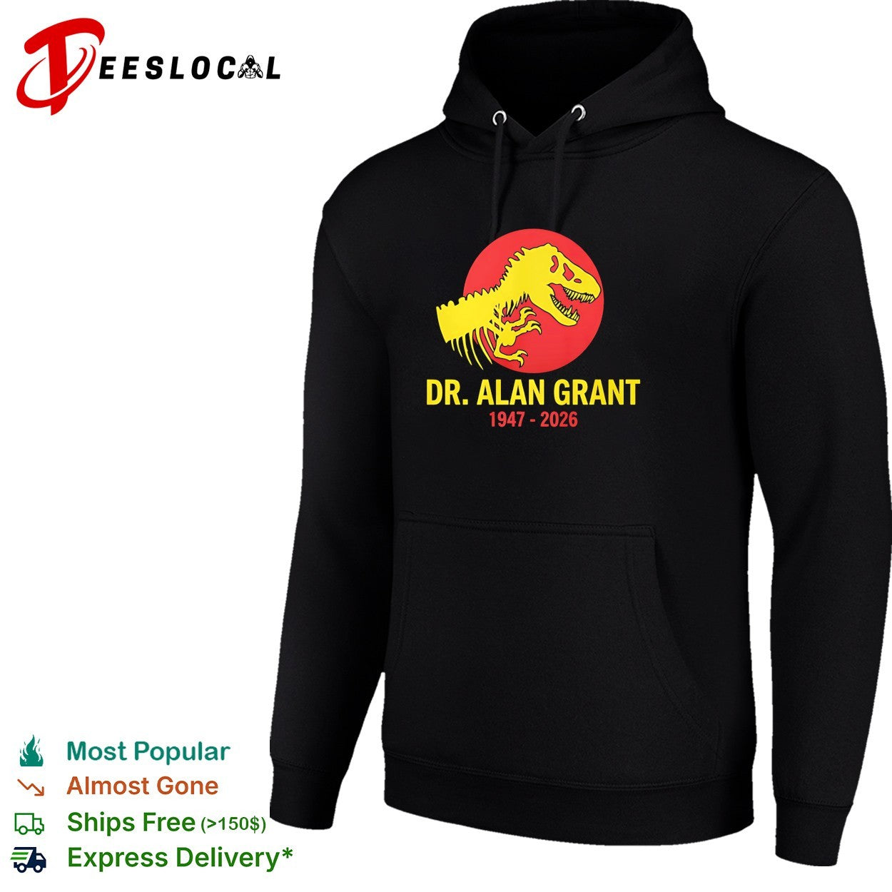 Sam Neill Memorial Dr Alan Grant tribute shirt