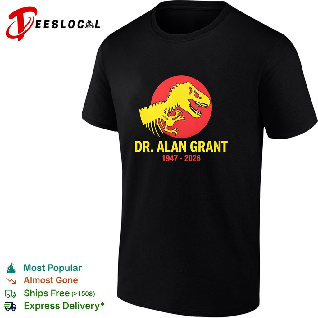 Sam Neill Memorial Dr Alan Grant tribute shirt