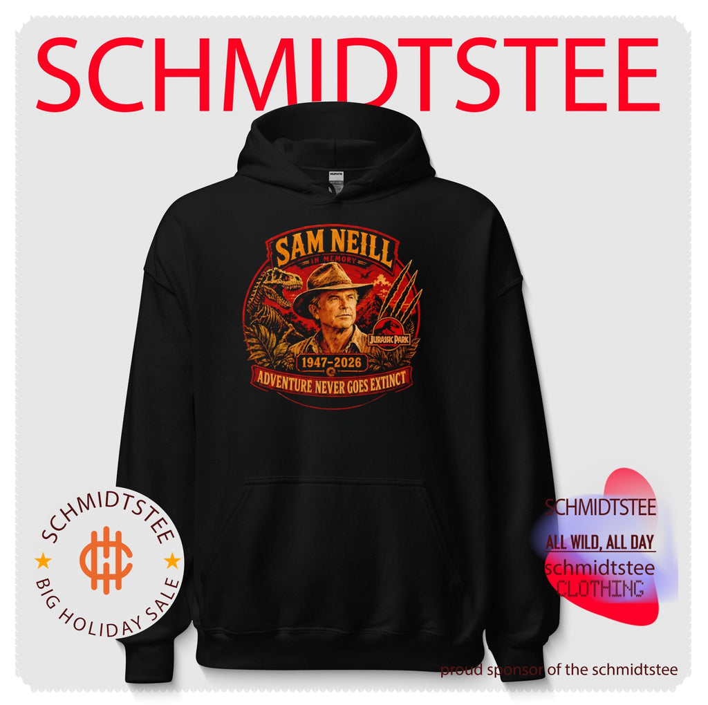 Sam Neill in memory Adventure Never Goes Extinct shirt