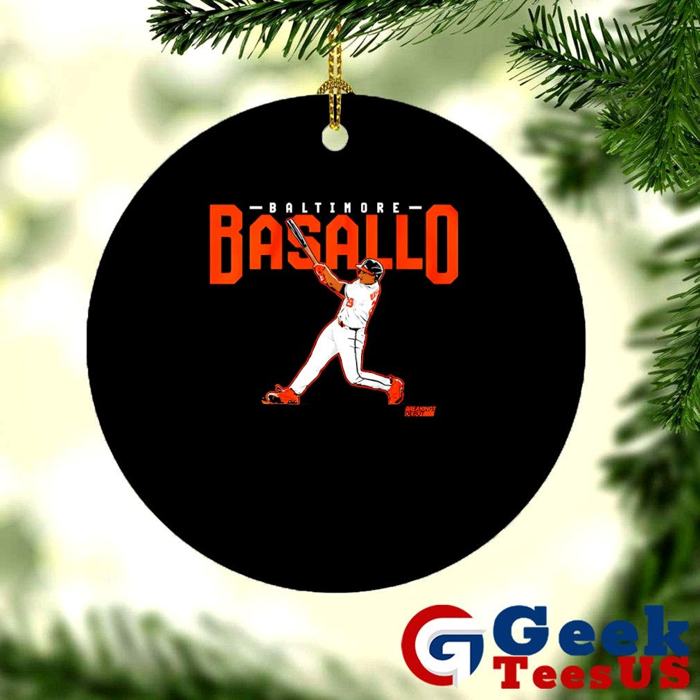 Samuel Basallo Baltimore Orioles Baseball slugger swing shirt