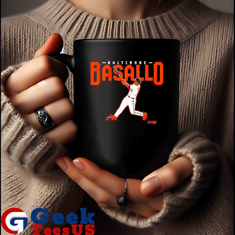 Samuel Basallo Baltimore Orioles Baseball slugger swing shirt