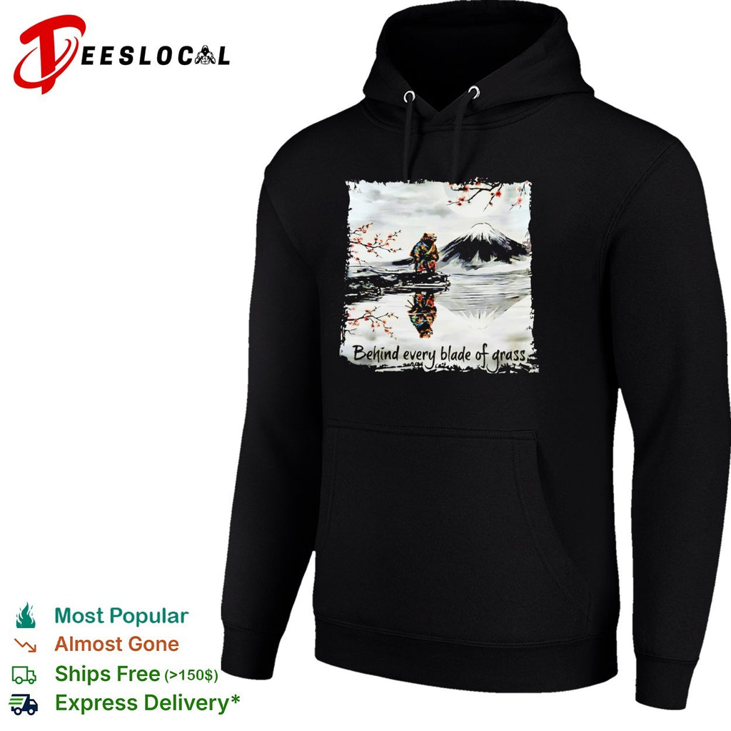 Samurai Bear Behind Every Blade of Grass shirt