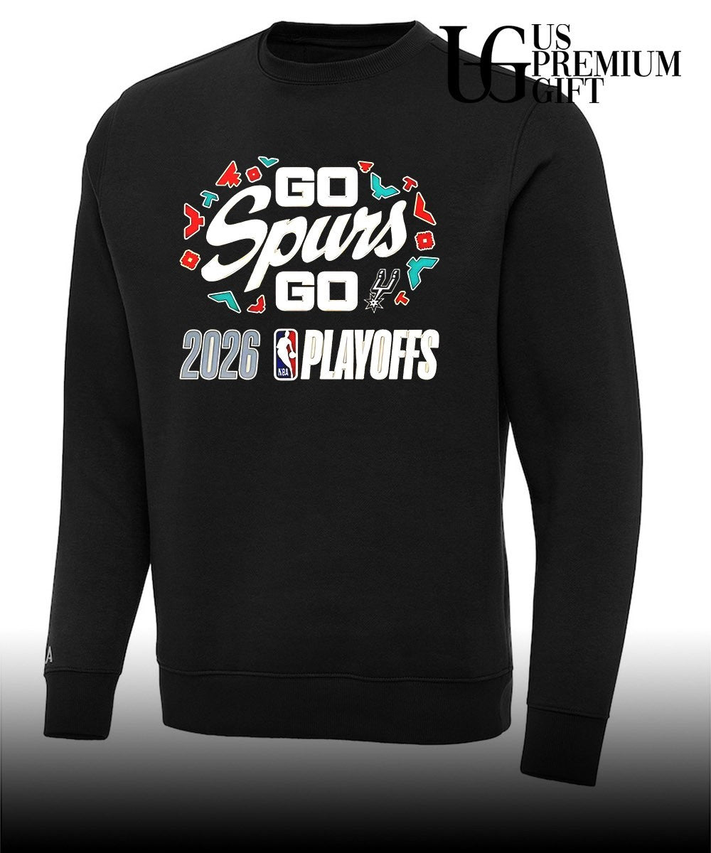 San Antonio Spurs 2026 NBA Playoffs Go Spurs go logo shirt
