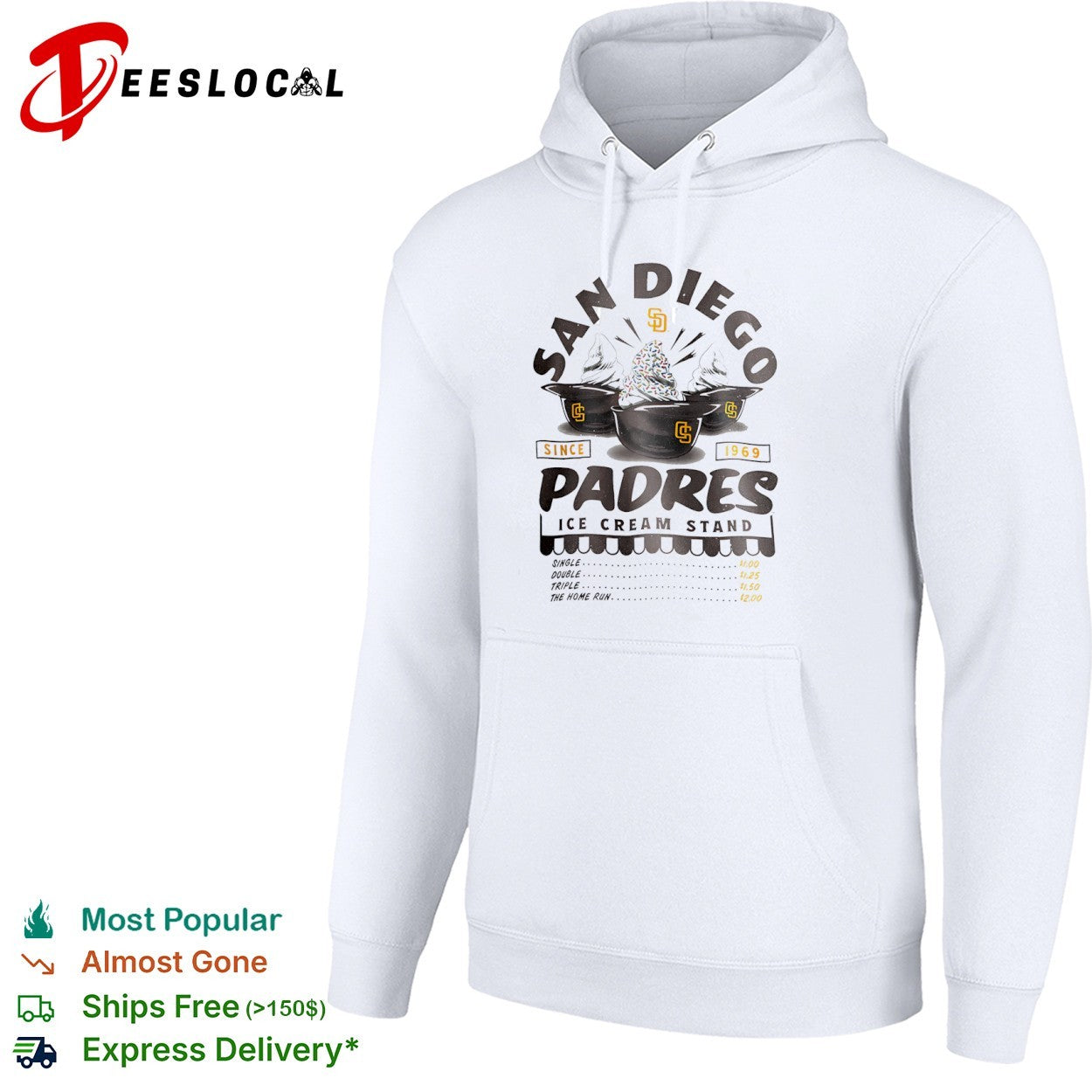 San Diego Padres Since 1969 Ice Cream Stand shirt