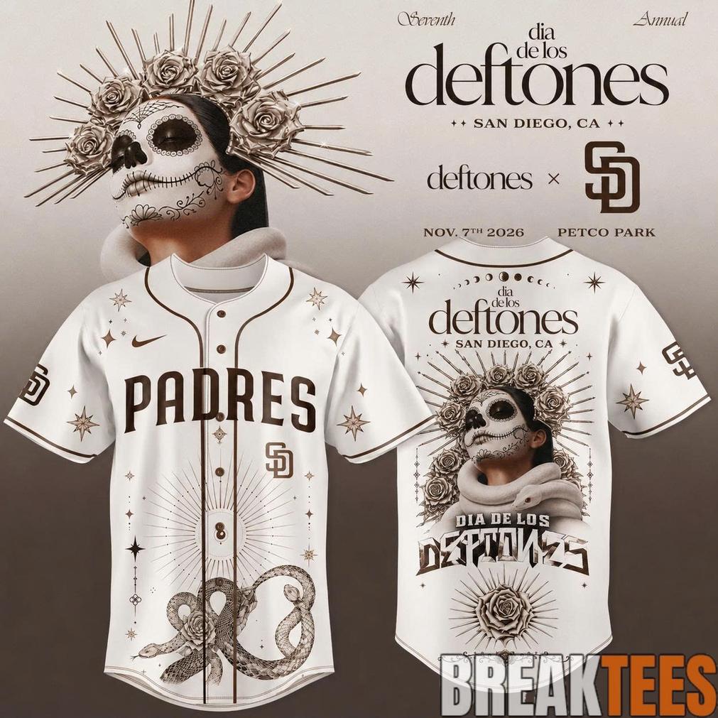 San Diego Padres x Dia De Los Deftones Baseball Jersey