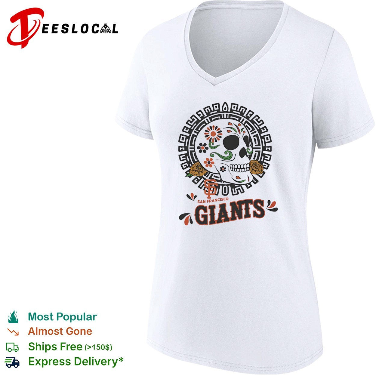 San Francisco Giants Sugar Skull Day of the Dead shirt