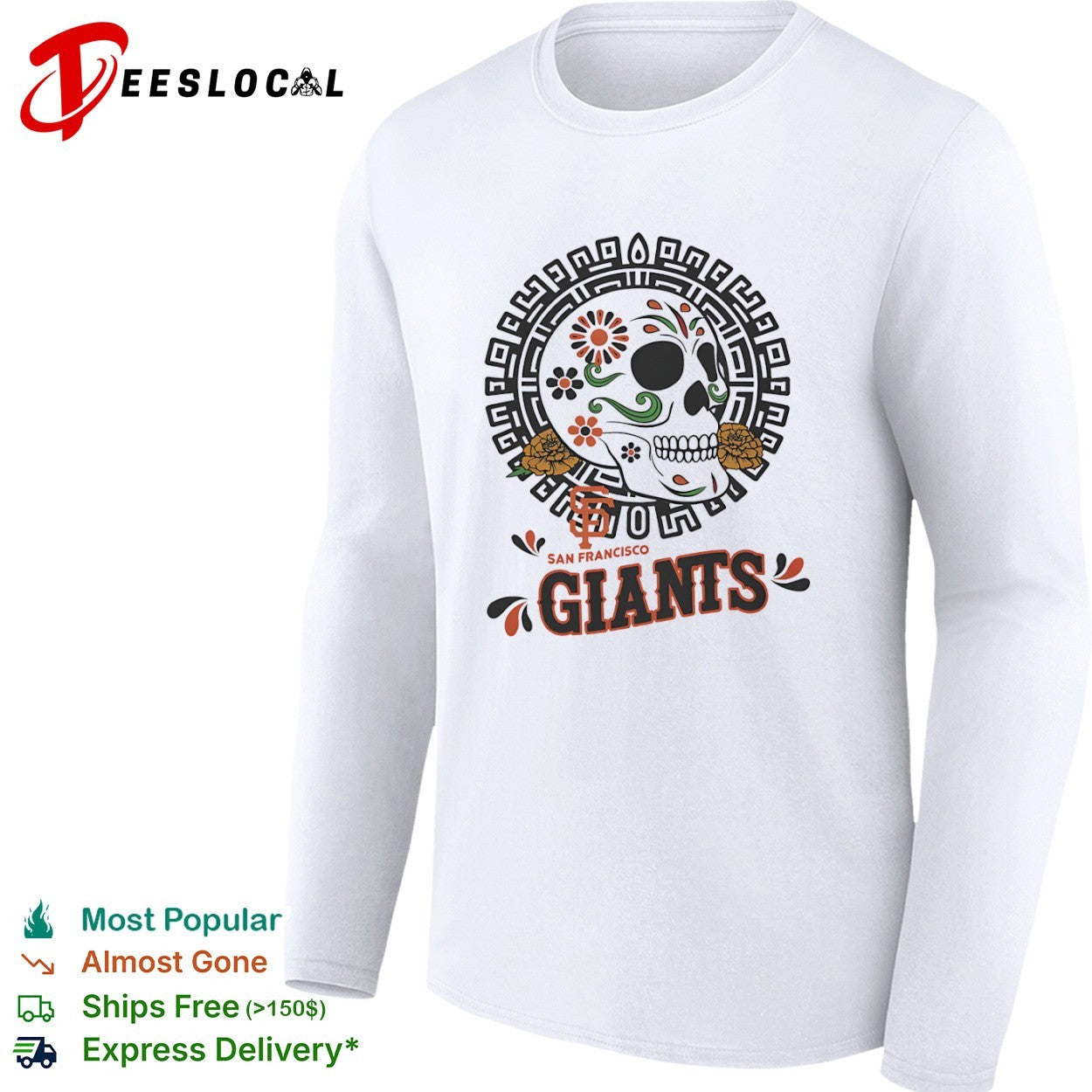 San Francisco Giants Sugar Skull Day of the Dead shirt