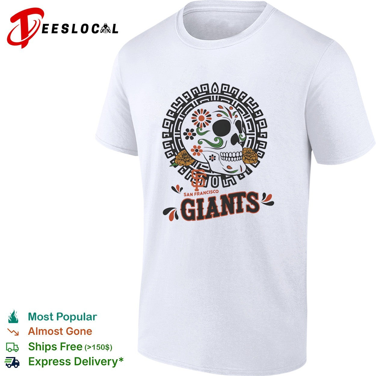 San Francisco Giants Sugar Skull Day of the Dead shirt