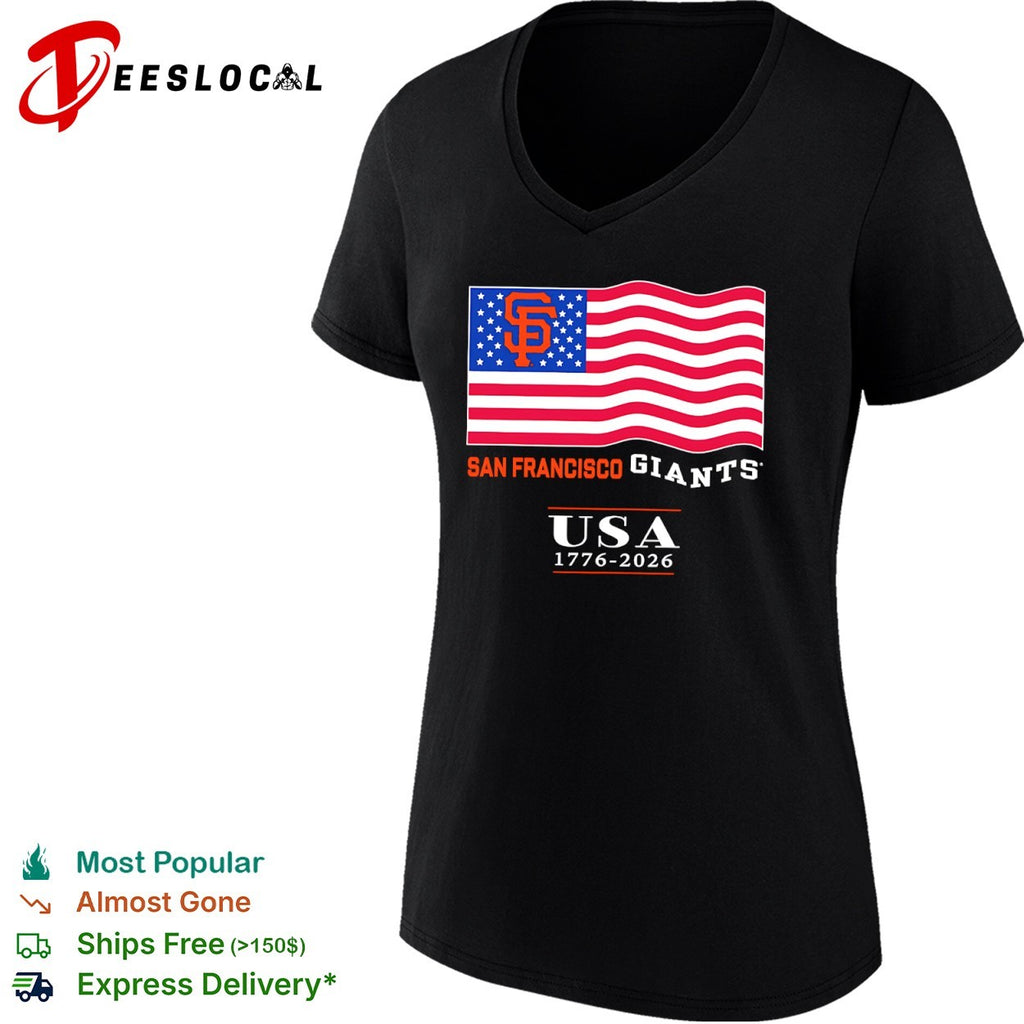 San Francisco Giants USA 1776-2026 MLB American Flag shirt