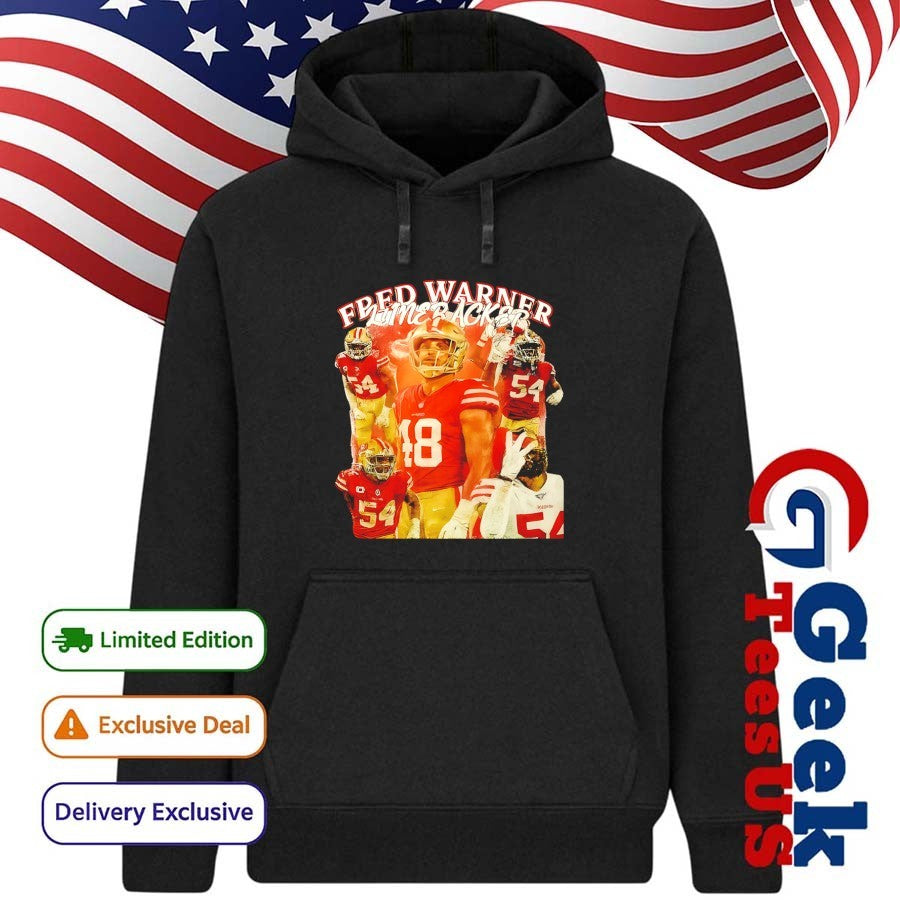San Fransico 49ers with Fpfd Warner Linebacker graphic shirt