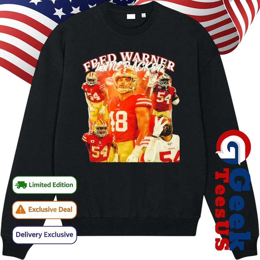 San Fransico 49ers with Fpfd Warner Linebacker graphic shirt