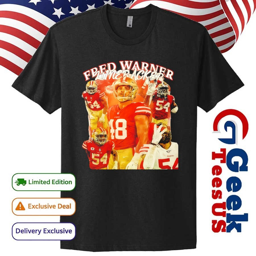 San Fransico 49ers with Fpfd Warner Linebacker graphic shirt