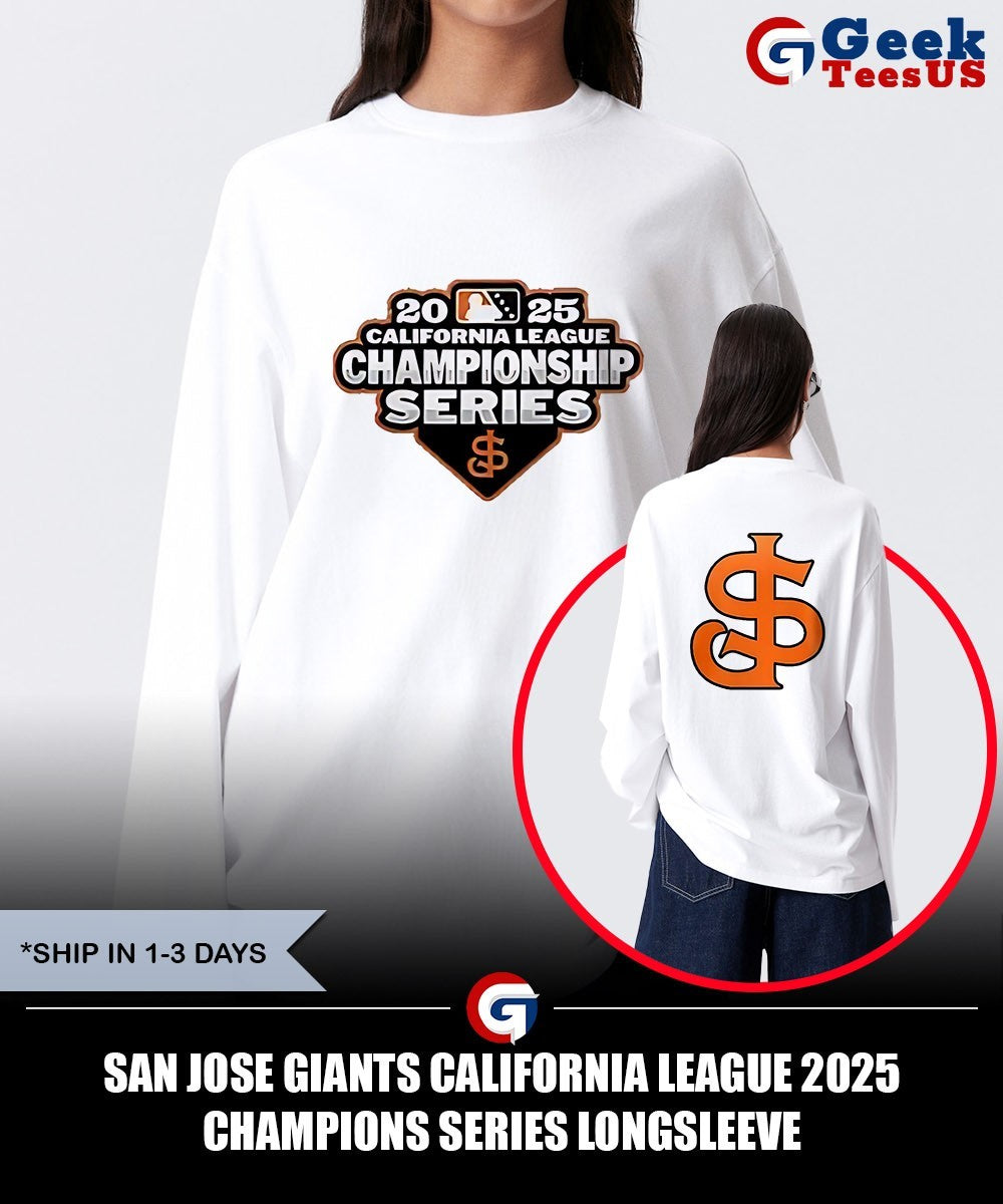 San Jose Giants California League 2025 Champions Series shirt