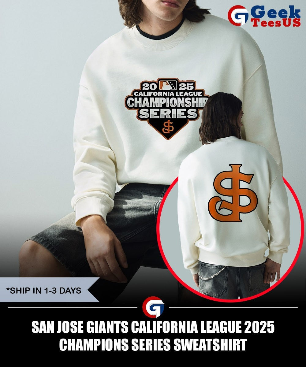 San Jose Giants California League 2025 Champions Series shirt
