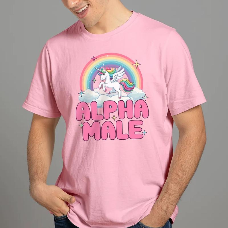 Sandjest Funny T-Shirt Alpha Male Gift for Men Boy Friends