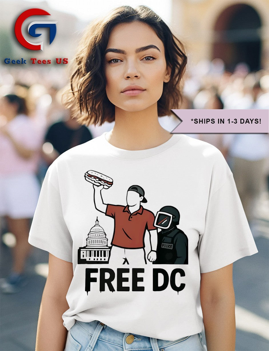 Sandwich Guy Free DC Protest shirt