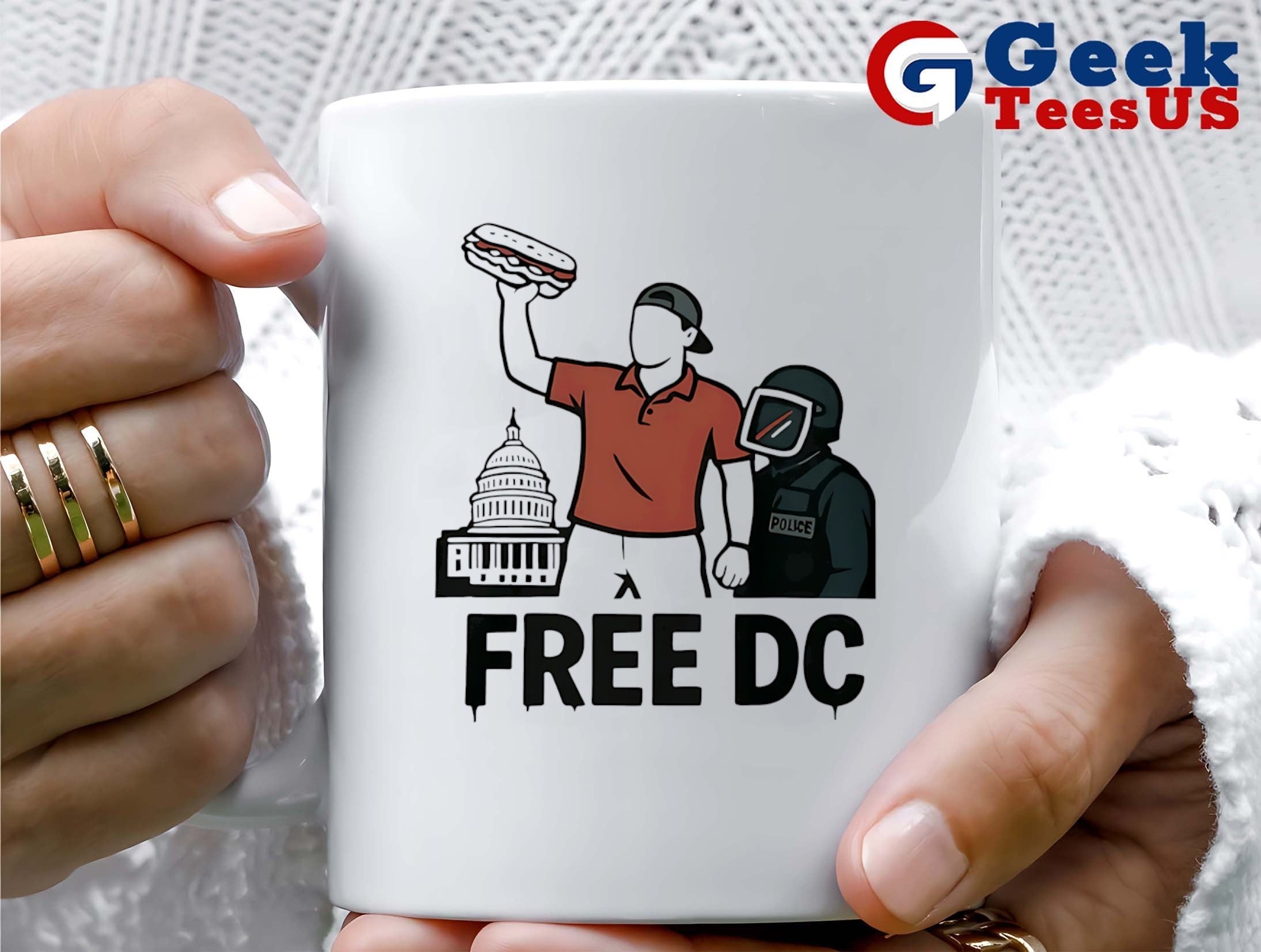 Sandwich Guy Free DC Protest shirt