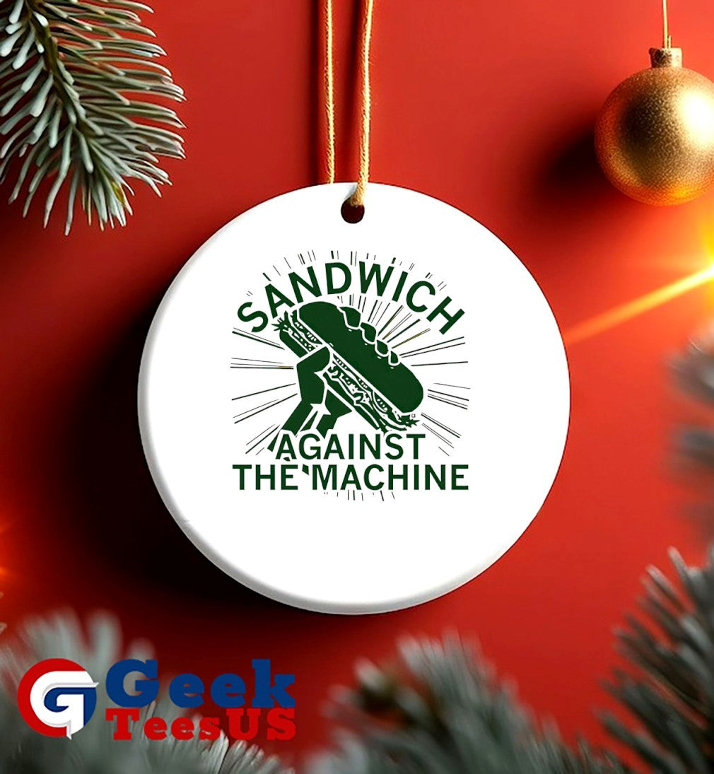 Sandwich against the machine shirt