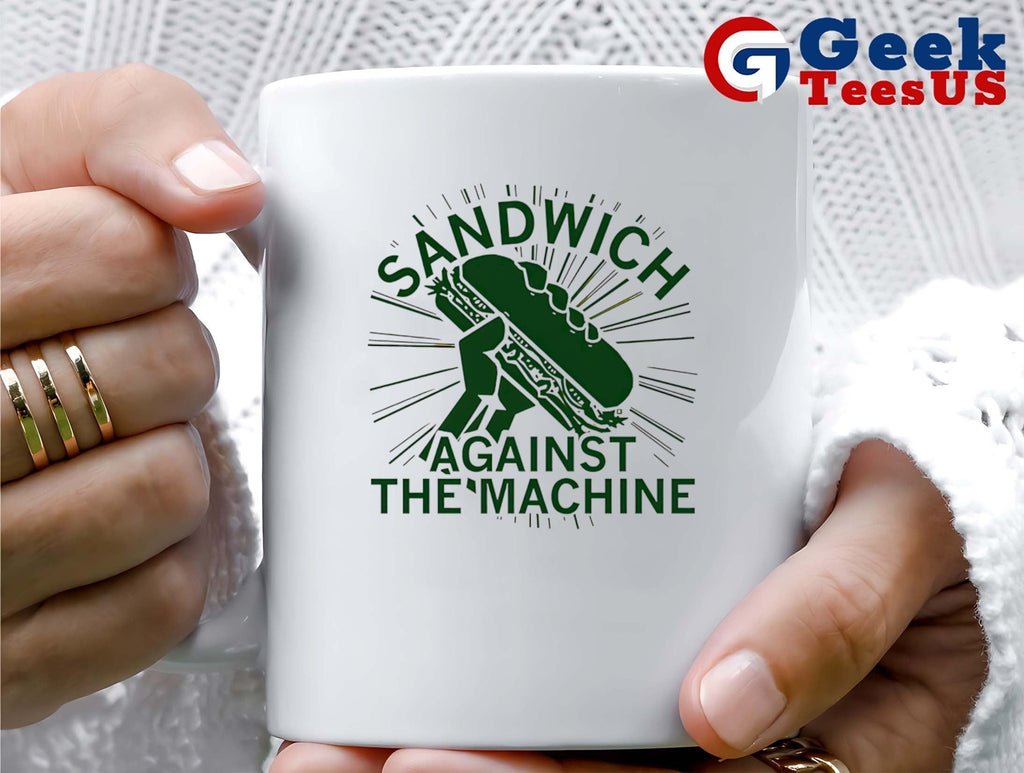Sandwich against the machine shirt