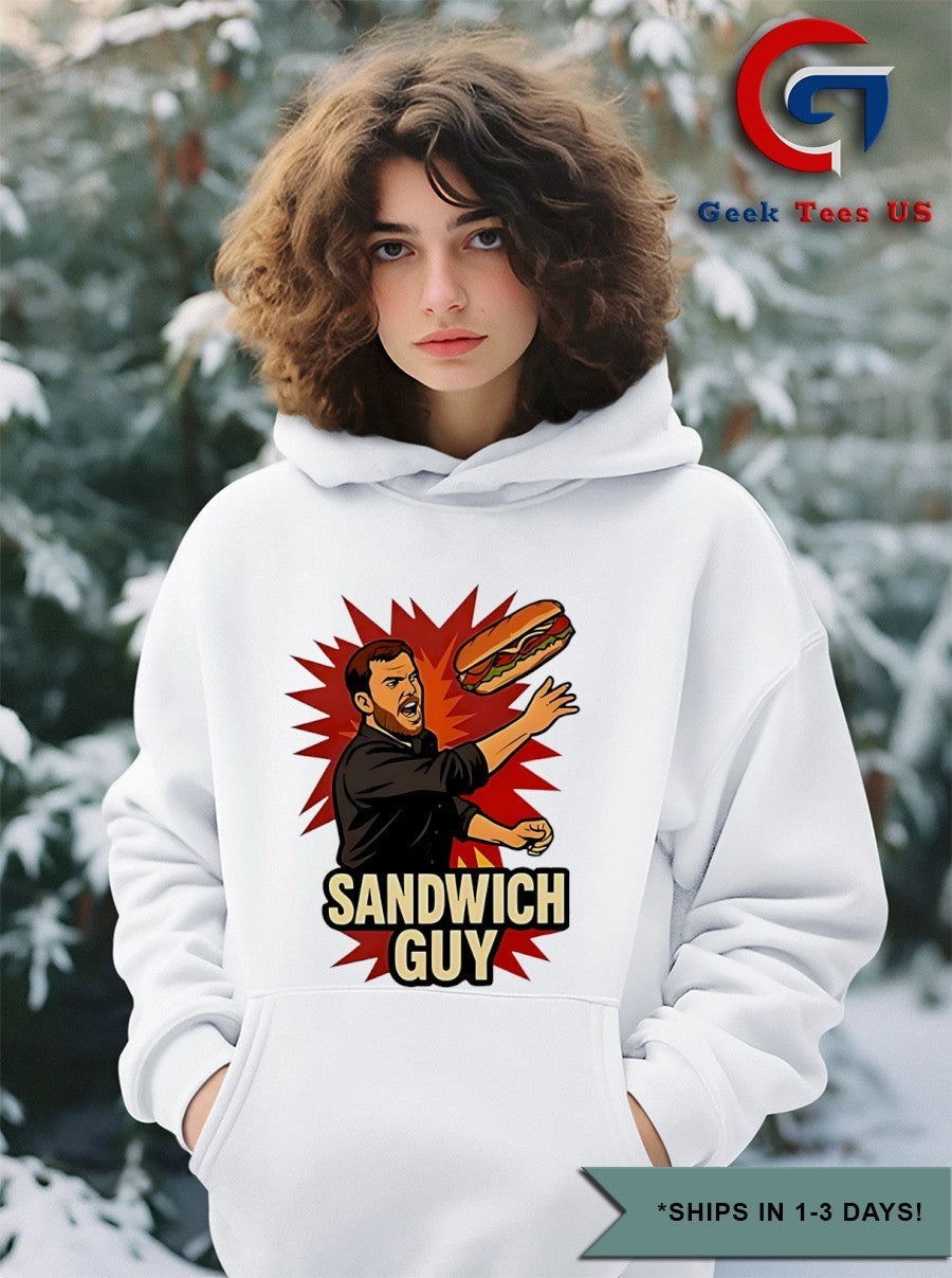 Sandwich guy I threw a sandwich shirt