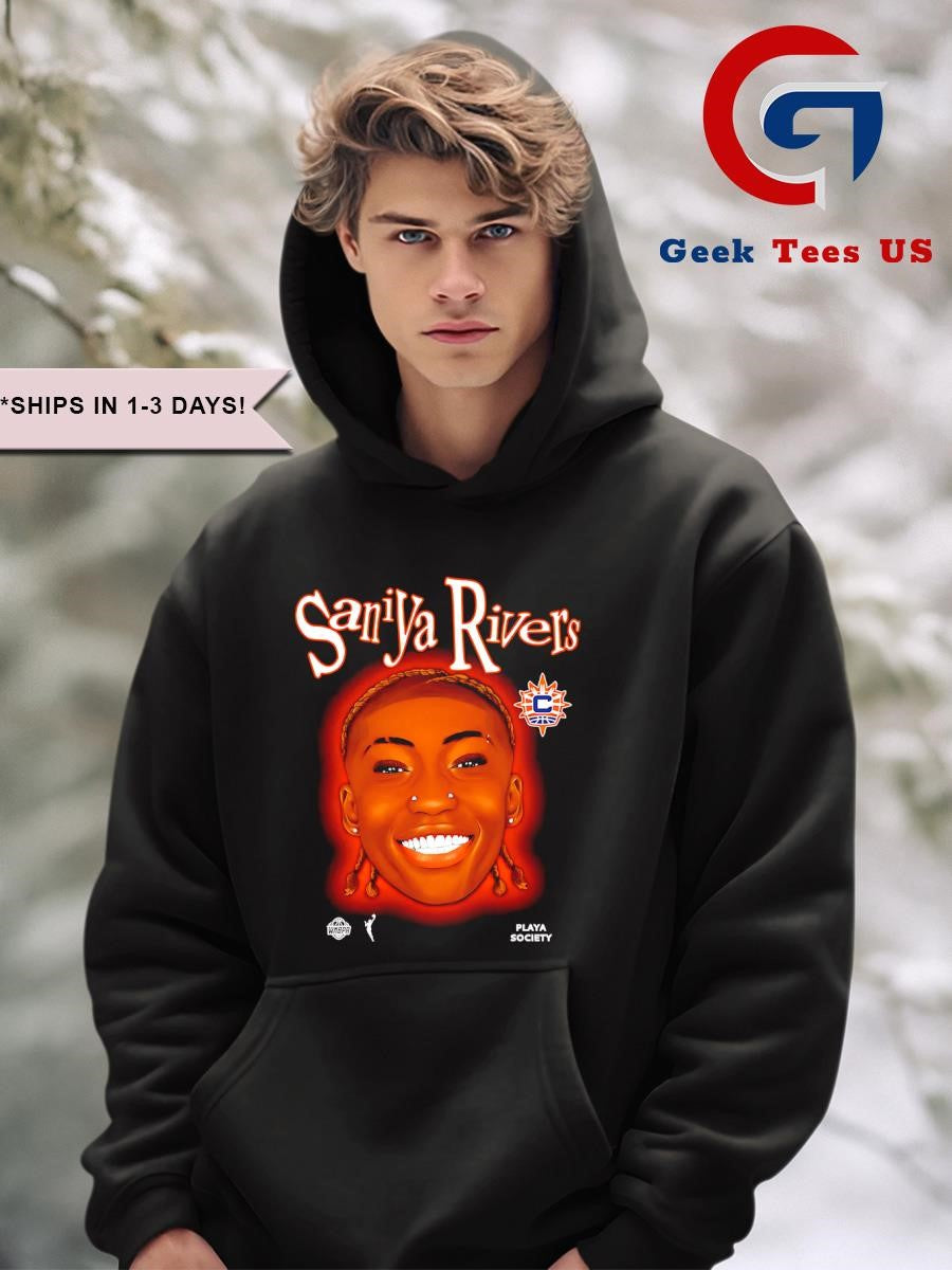 Saniya Rivers big head Connecticut Sun WNBA shirt