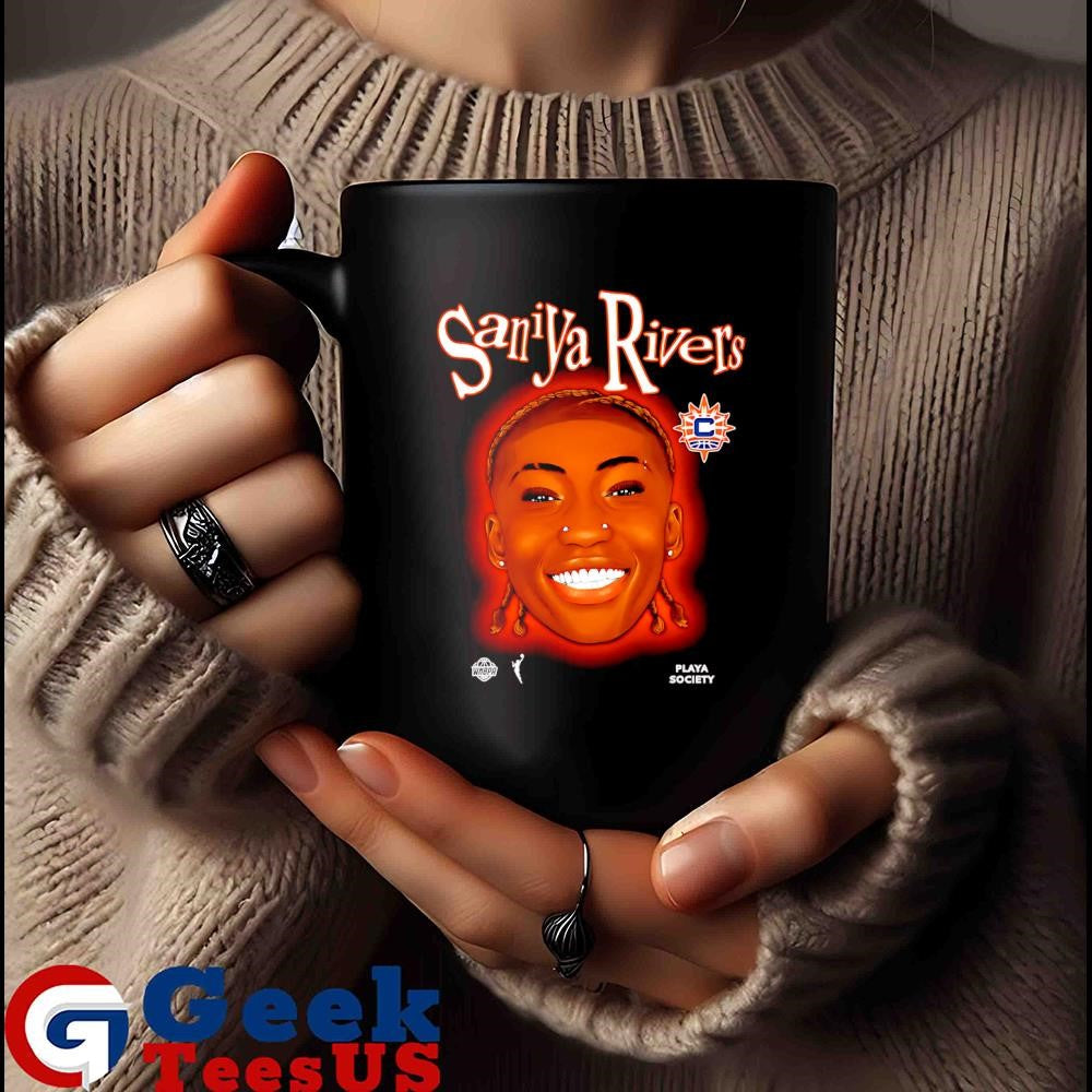 Saniya Rivers big head Connecticut Sun WNBA shirt